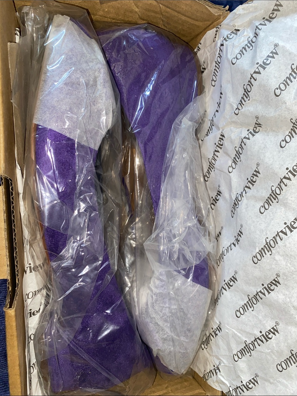 comfortview Purple Low-Cut No-Show Socks - Pair